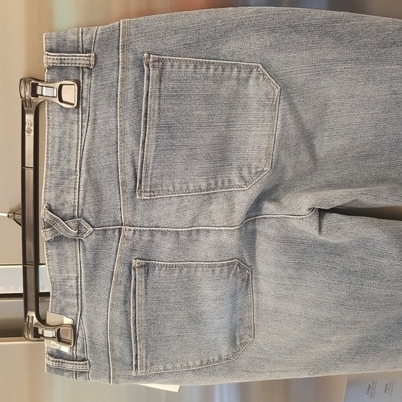 WIT & WISDOM 'Ab'Solution High Waist Raw Hem Crop Slim Straight Leg Jeans 6 NWT - Picture 11 of 15
